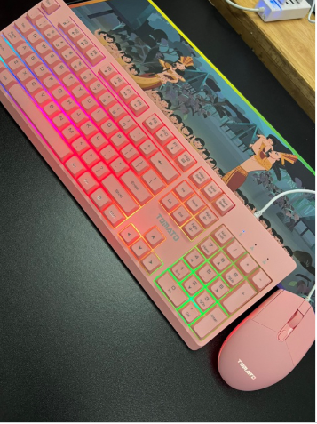 bo-ban-phim-chuot-gia-co-tomato-s100-led-hong