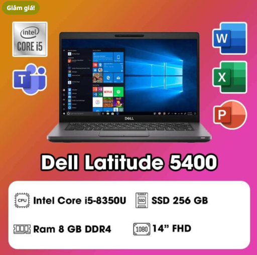 dell-latitude-5400--core-i5-8350u-ram-8g-ssd-256g-man-14-inch--like-new